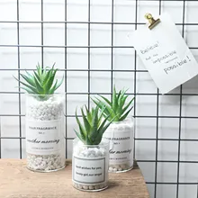 Aliexpress - Man-made Plastic Succulents Simulation Aloe Plant Bookshelf Living Room Coffee Table Dining Table Decoration Office Decor Gift#H