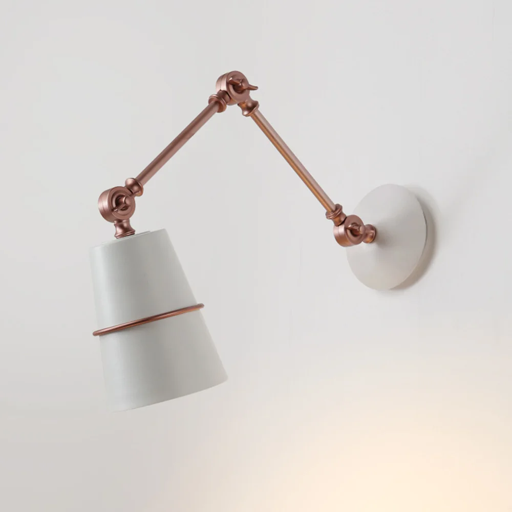 Современный скандинавский Регулируемый промышленный длинный поворотный кронштейн черный настенный светильник бра Винтаж E27 лампы для помещений Ванная комната Спальня фойе
