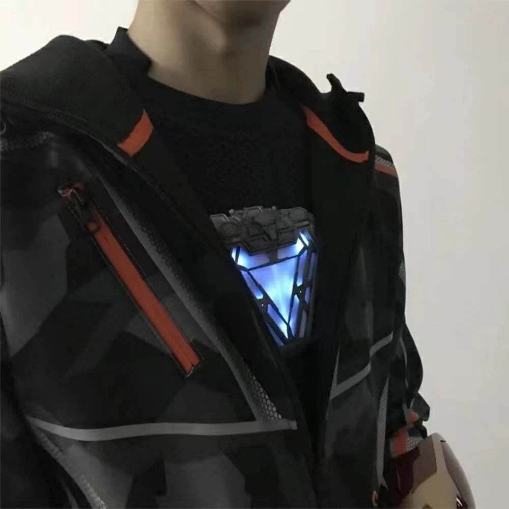 Que Tiene Tony Stark En El Pecho Lámpara de pecho portátil MK5 1:1, imán Tony Stark de adsorción,  iluminante, Reactor de arco, corazón de hierro, piezas de bricolaje,  juguetes ensamblados, modelo de hombre|Figuras de acción| - AliExpress