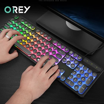 

Gaming keyboard and Mouse Wired keyboard with backlight keyboard Gamer kit Silent Gaming Mouse Set For Laptop PC Gamer Keyboard
