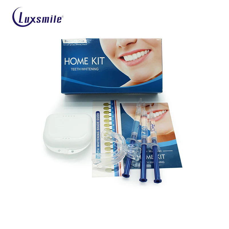 

Home Use Teeth Whitening Kit Oral Hygiene Care Non Peroxide Tooth Whitening Bleaching Gel With Tray Box