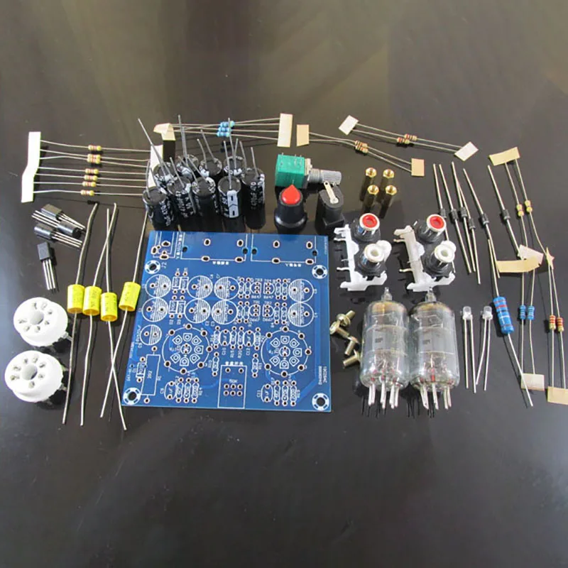 6J1 Tube Amplifier Preamp Board Pre amp Headphone Amp 6J1 Valve Preamp Bile Buffer 2 0 Channel Stereo Audio amplificador Diy Kit