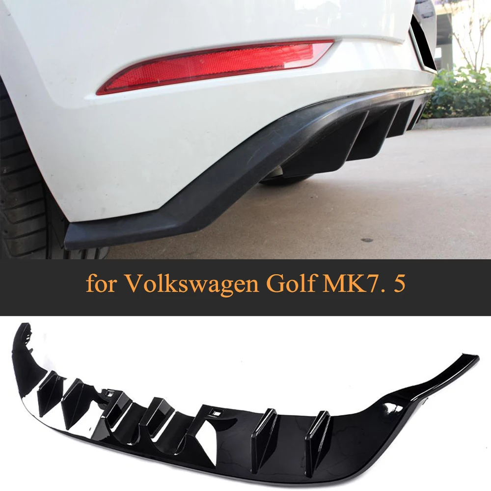 Для VW Golf 7 5 MK7.5 Стандартный GTI 2017 2018 четыре розетки диффузор губа на задний бампер