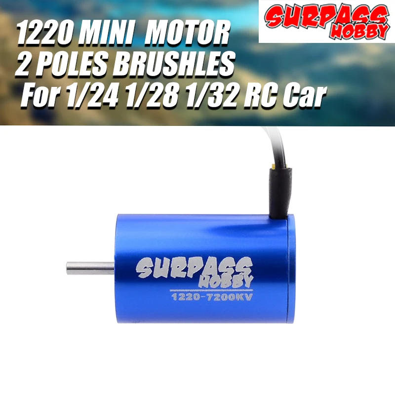 

SURPASS HOBBY 1220 7200KV Brushless Motor for Kyosho Firelap MINI-Z Racer RWD AWD FWD Buggy Monster 1/24 1/28 1/32 RC Car