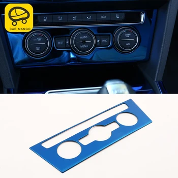 

CARMANGO For VW Volkswagen Arteon 2019 Car Styling Center Console Air Panel Chrome Cover Trim Frame Sticker Interior Accessories