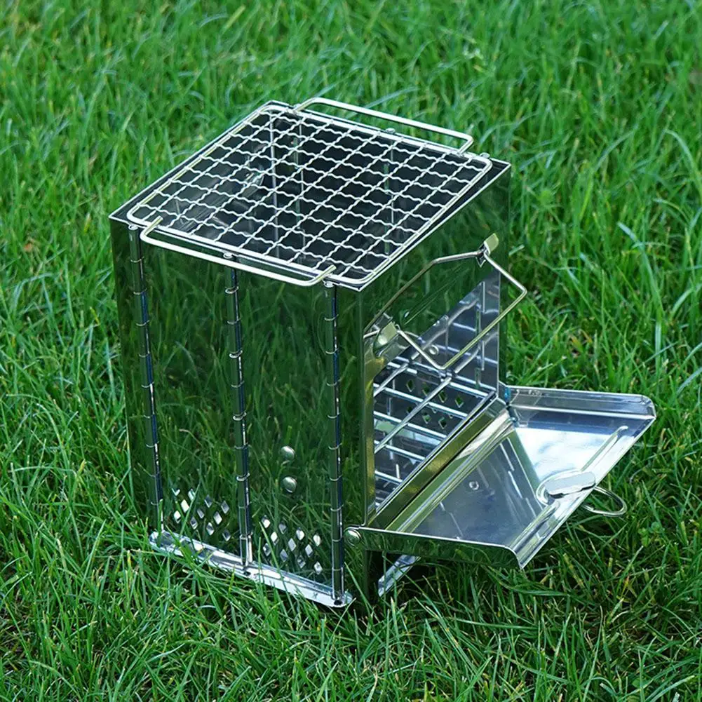 MeterMall Outdoor Portable Barbecue Grill Stainless Steel Cooking Stove for BBQ  Backpacking Picnic