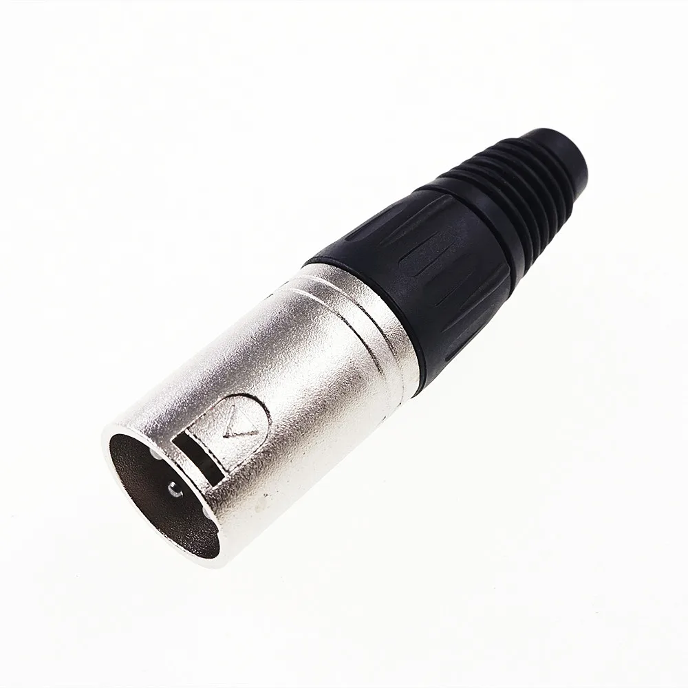 2 Pz Xlr Maschio Cavo Connettore 3 Poli Mic Microfono Saldatura A Filo Di Montaggio 3 Pin Croce Parte Nc3Mxx Cavo Od4.0 Mm