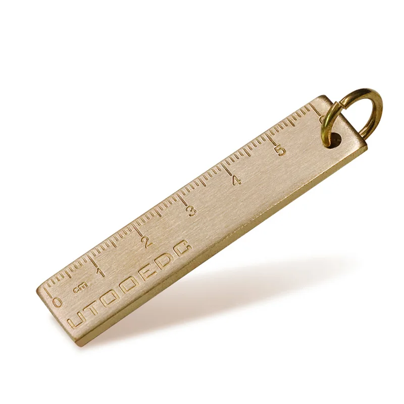 High quality Triangular plate brass ruler semicircular instrument retro ...