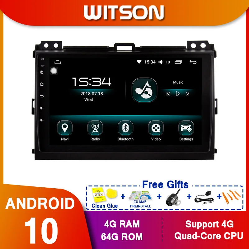 WITSON 9 &quotFULL HD сенсорный экран Android 10 0 Восьмиядерный Автомобильный GPS