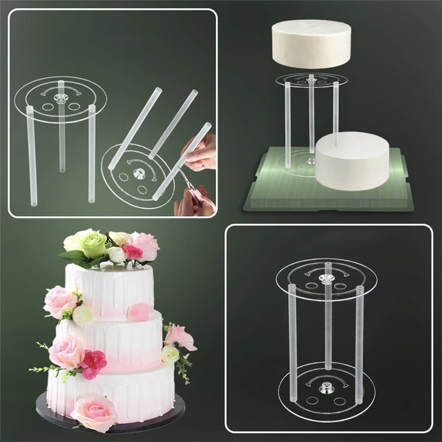 20Pcs Plastic Cake Dowels Rods Cake Support Rods Stacking Cake Straws  Reusable White Cake Sticks for Tiered Cake Construction - AliExpress