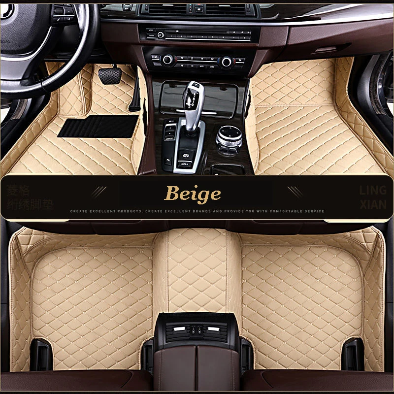 Esteiras do assoalho do carro personalizado para citroen c4 c5 c2 c6 dreno c-quatre/triomphe elysee picasso acessórios do carro estilo do pé esteiras