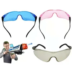 Plastic Outdoor Goggles Toy Gun Glasses Clear Lens Children For Nerf Gun Accessories Game Toy Water Bullet Gun Wear Spectacles