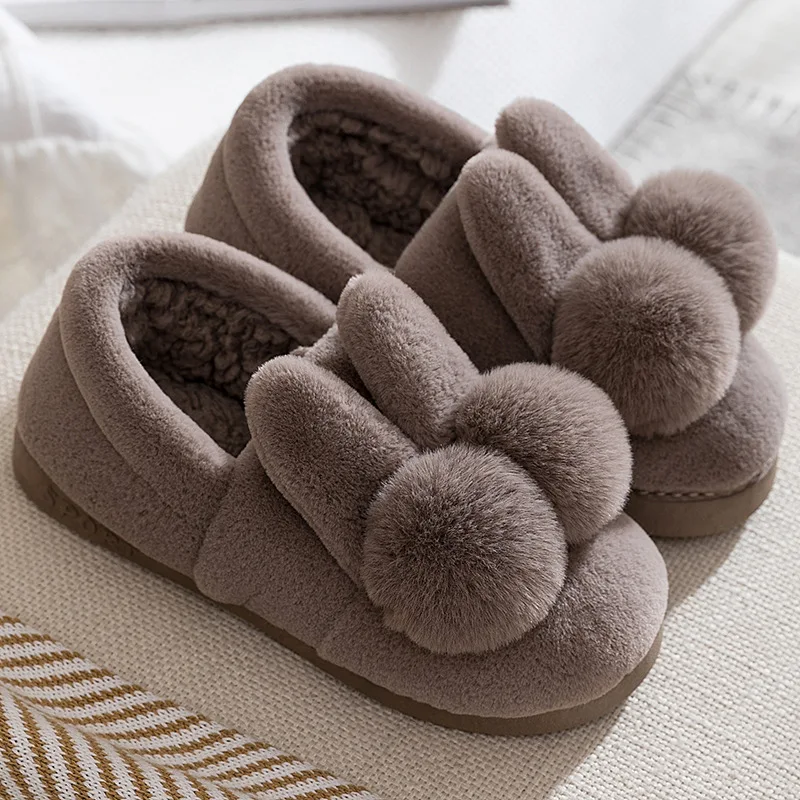 Coffee shoes Adult Детские домашние шлепанцы; теплая зимняя домашняя хлопковая обувь с искусственным мехом для родителей и детей; домашние тапочки для мальчиков и девочек, папы и мамы; SH09243 - Цвет: Coffee shoes Adult