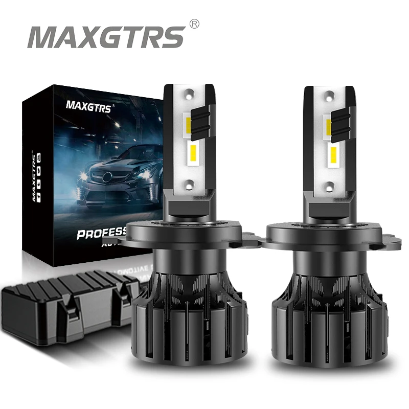 MAXGTRS Car Lights H4 LED H7 H1 H8 H11 LED Automobiles Atuo Lamp for Car Headlight Bulb HB3 HB4 9005 9006 Turbo LED Bulbs 12V