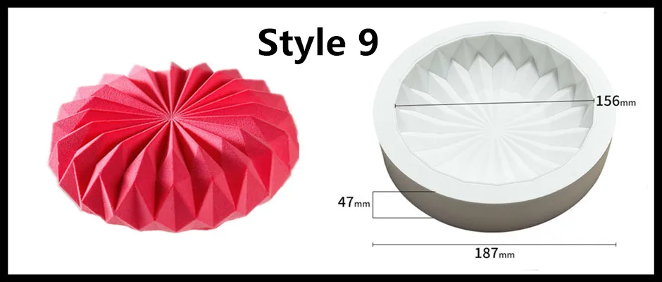 SHENHONG новая форма для выпечки для муссов и десертов силиконовая 3D форма Silikonowe Moule кондитерские изделия сковорода жаропрочная посуда для фондан