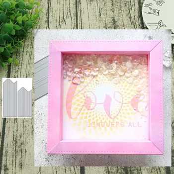 

Box frame Metal Cutting Dies for Scrapbooking Steel Craft Die Cut Embossing Paper Card Album Stencil