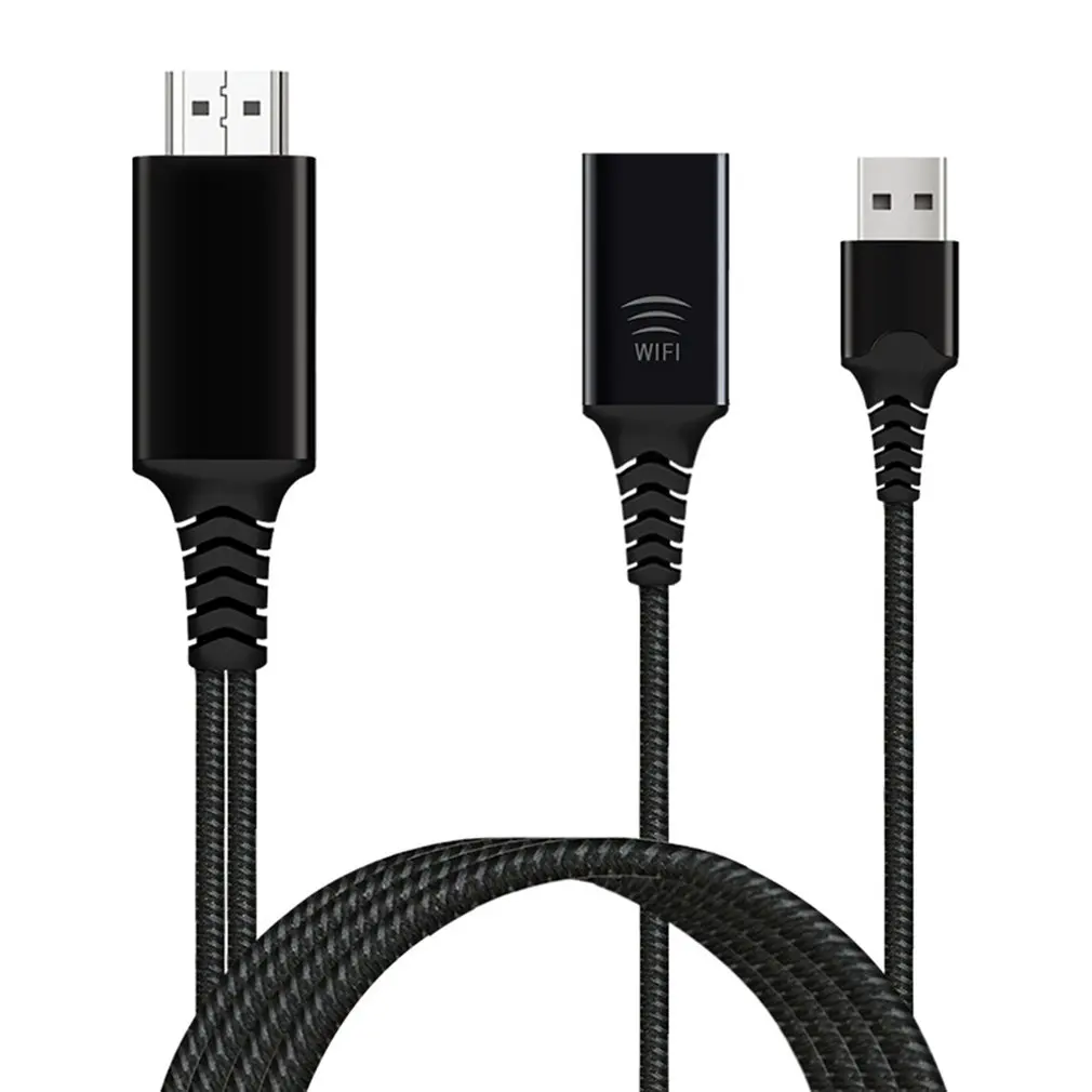 Usb Женский 2в1 Hdtv беспроводной Hdmi видеокабель беспроводной дисплей адаптер для Iphone для samsung для Xiaomi для huawei