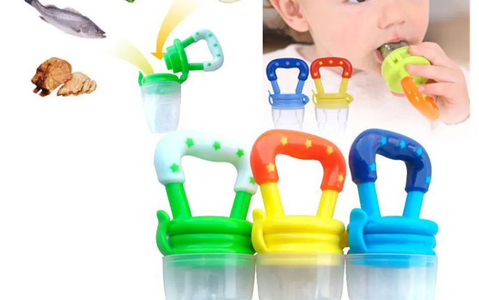 baby Food Nipple Feeder Silicone Pacifier Fruits Feeding Supplies Soother Nipples Feeding Tool Pacifier kids nipple try to eat