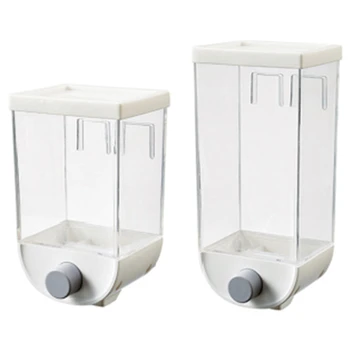 

Food Storage Box Wall Hanging Storage Tank Plastic Food Airtight Container Kitchen Grain Rice Beans Sealed Jars