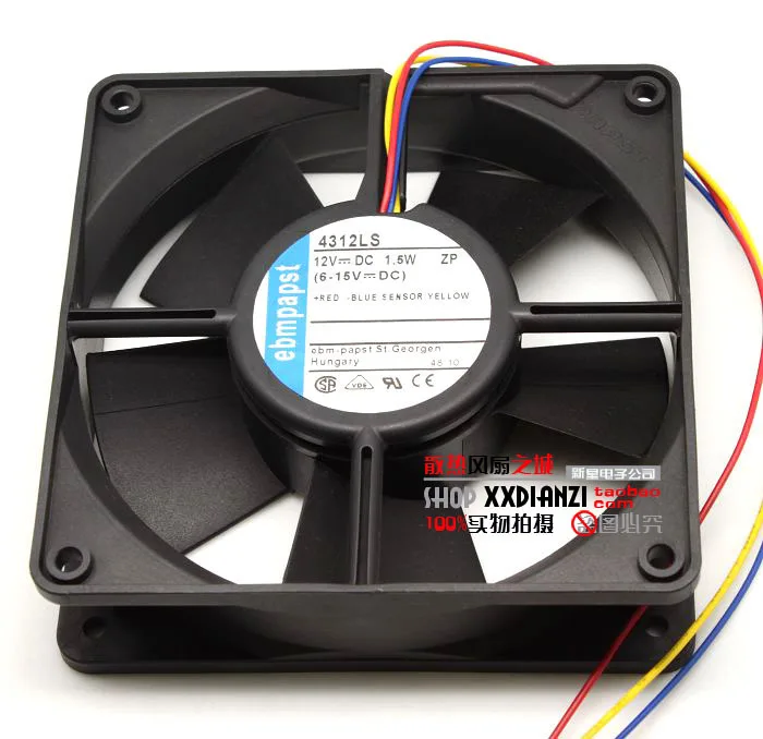 

TY-P4312LS 12032 1.5W 12V double ball 3 wire speed heat dissipation fan