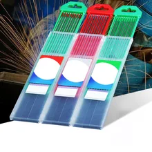 10 шт./компл. Профессиональный Вольфрам электроды сварочные электроды 1,6 2,0 мм WT20 WC20 WP20 Tig сварки стержней