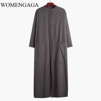 

Loose Loose Fit Women Long Wide Leg Black Jumpsuit New High Waist Pocket Stitch Pants Fashion Tide Spring Autumn 2020 1S518Q