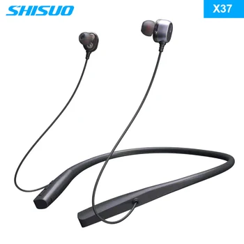 

SHISUO New Sport Bluetooth Earphones Sweatproof Headphones Noise Cancelling Earphones for Xiaomi Huawei Samsung Smart Phones