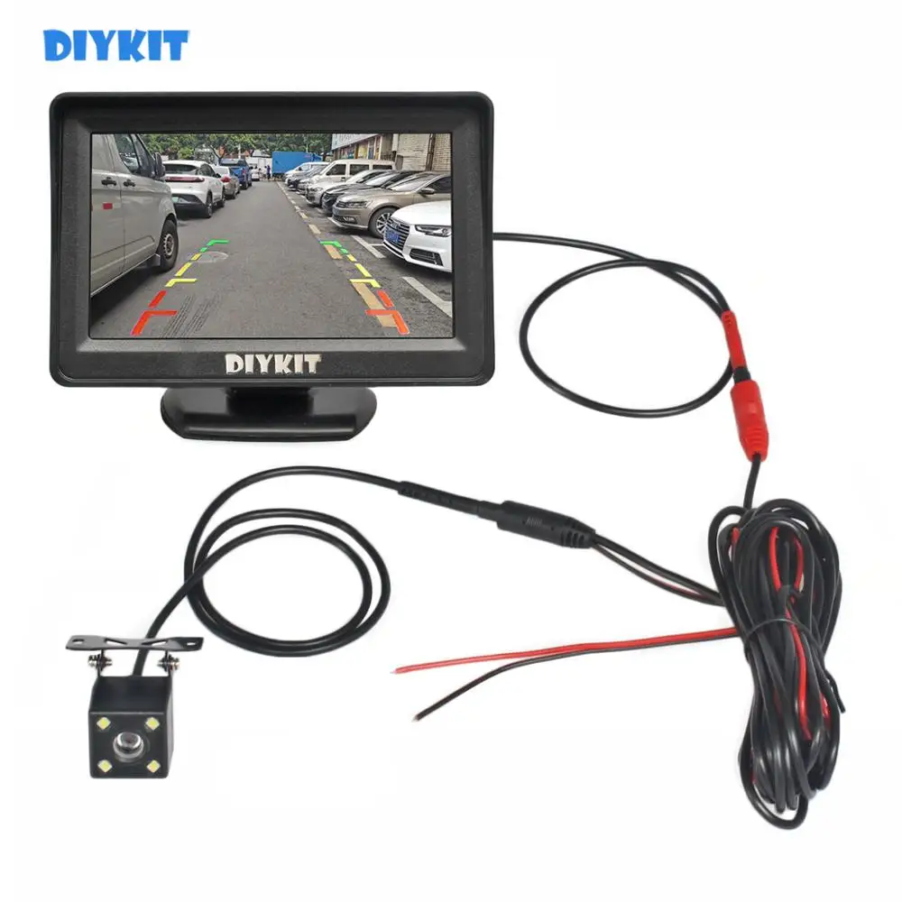 Автомобильное зеркало заднего вида DIYKIT видеорегистратор с монитором 4 3 дюйма