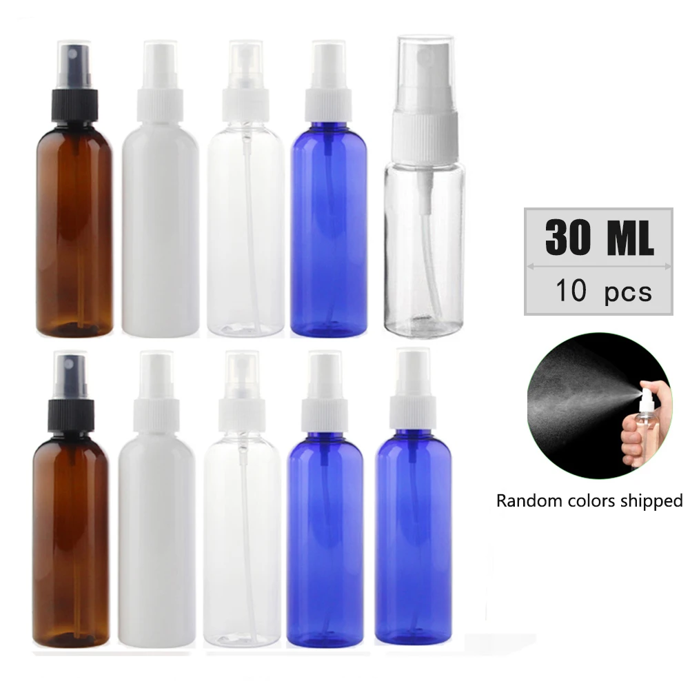 

10 Pcs Outdoor Travel Perfume Atomizer Pump Bottle Portable Empty Spray Bottle Durable Disinfection Alcohol Spray Container