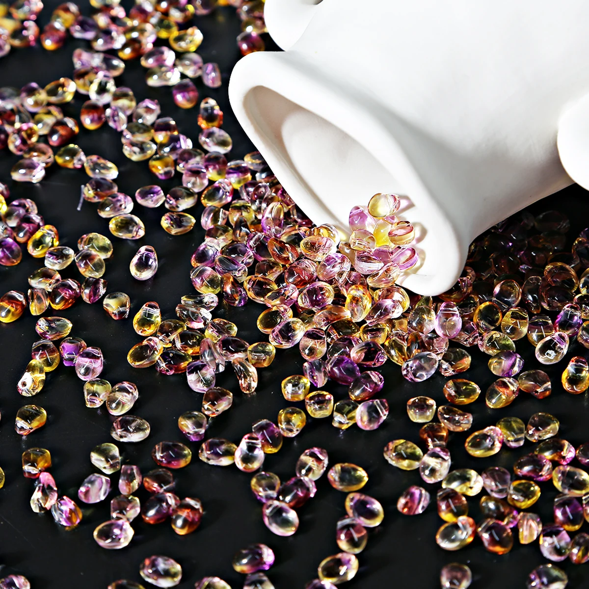 50pcs 6x8mm High Quality Glass Space Beads Chromatic Loose Spacer DIY Bracelet Necklace Jewelry Making Accessorie | Украшения и