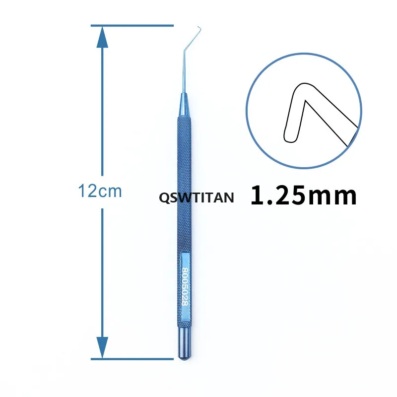 Ophthalmic Titanium instruments Phaco Chopper 4 types claw/1.25mm/1.5mm/1.95mm tip eye Veterinary surgical Tools veterinary surgical instruments,ophthalmic microsurgical scissors,ophthalmic surgical instruments