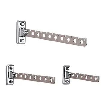 

Stainless Steel Folding Wall Mount Hanger Retractable Clothes Drying Rack