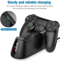 Ładowarka do pada BEBONCOOL stacja dokująca Dualsense do PS4 stacja ładowania do kontrolera DualShock 4/Playstation 4/PS4/ Pro /PS4 Slim 3