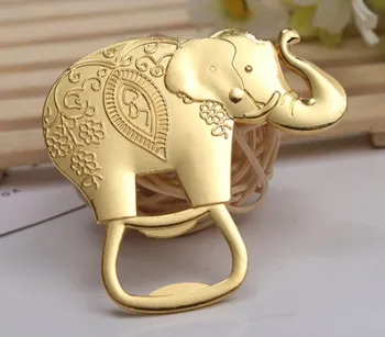 

(25 Pieces/lot) Wedding Gift for guests of Lucky Elephant Bottle Opener Favors For Event and party Decoration favors