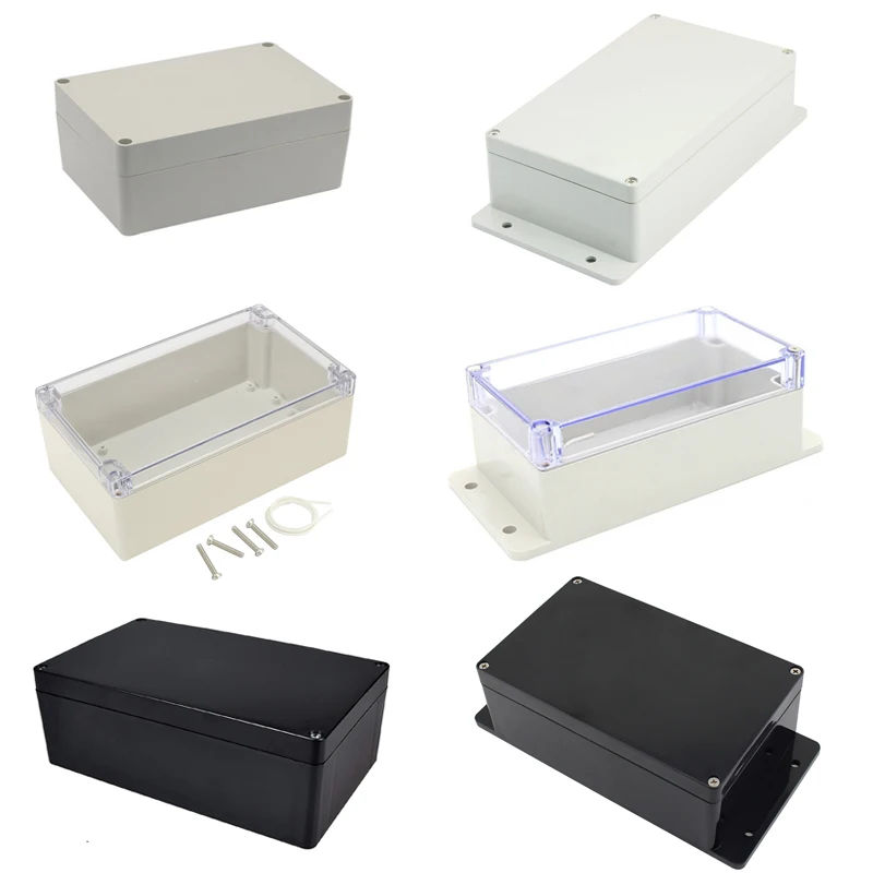 uxcell 5pcs Plastic Electric Project Case Junction Box 46x36x18mm