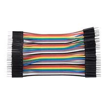 ABSF 5X40 шт 10 см мужчин и мужчин Dupont провода Соединительный кабель для Arduino Макет