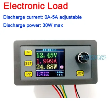 

5A Adjustable Constant Current Electronic Load 30W 12V 24V power aging Tester Battery Discharge Digital Display Capacity meter