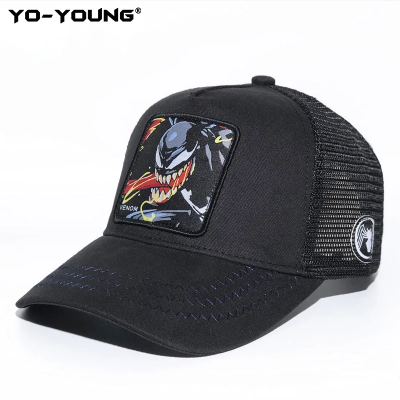 Yo-Young, качественная бейсбольная кепка, Железный человек, Халк, Веном, супергерои-Мстители, кепка s, мужская и женская бейсболка, Кепка От Солнца, 53-59 см