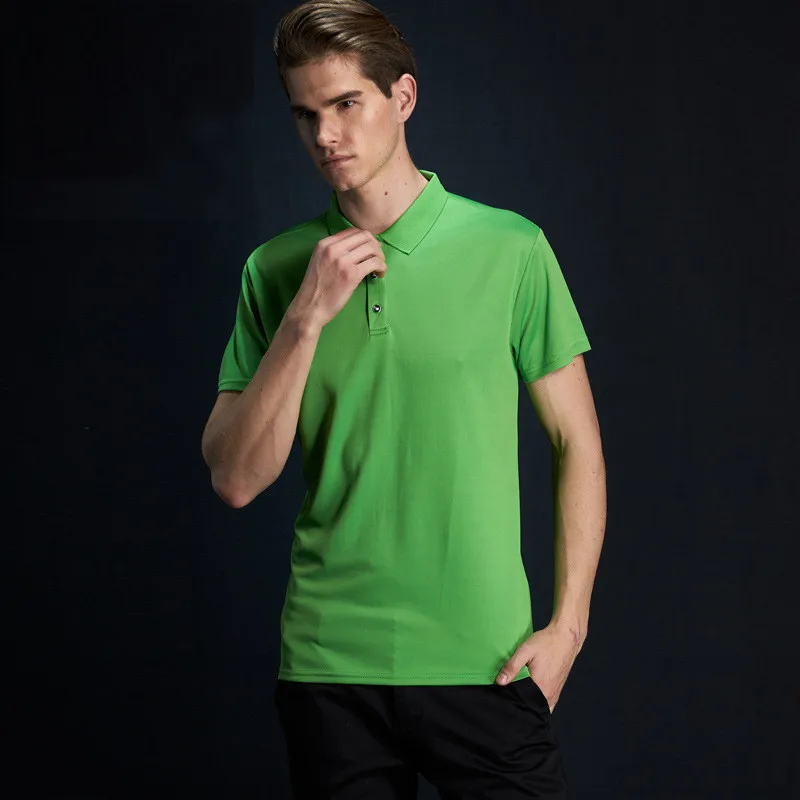 manga curta camisa respirável camisa polo para hombre camisas golftennis