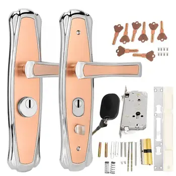 

304 Stainless Steel Mechanical Door Lock Handle Lockset Double Bolt Entrance Lever