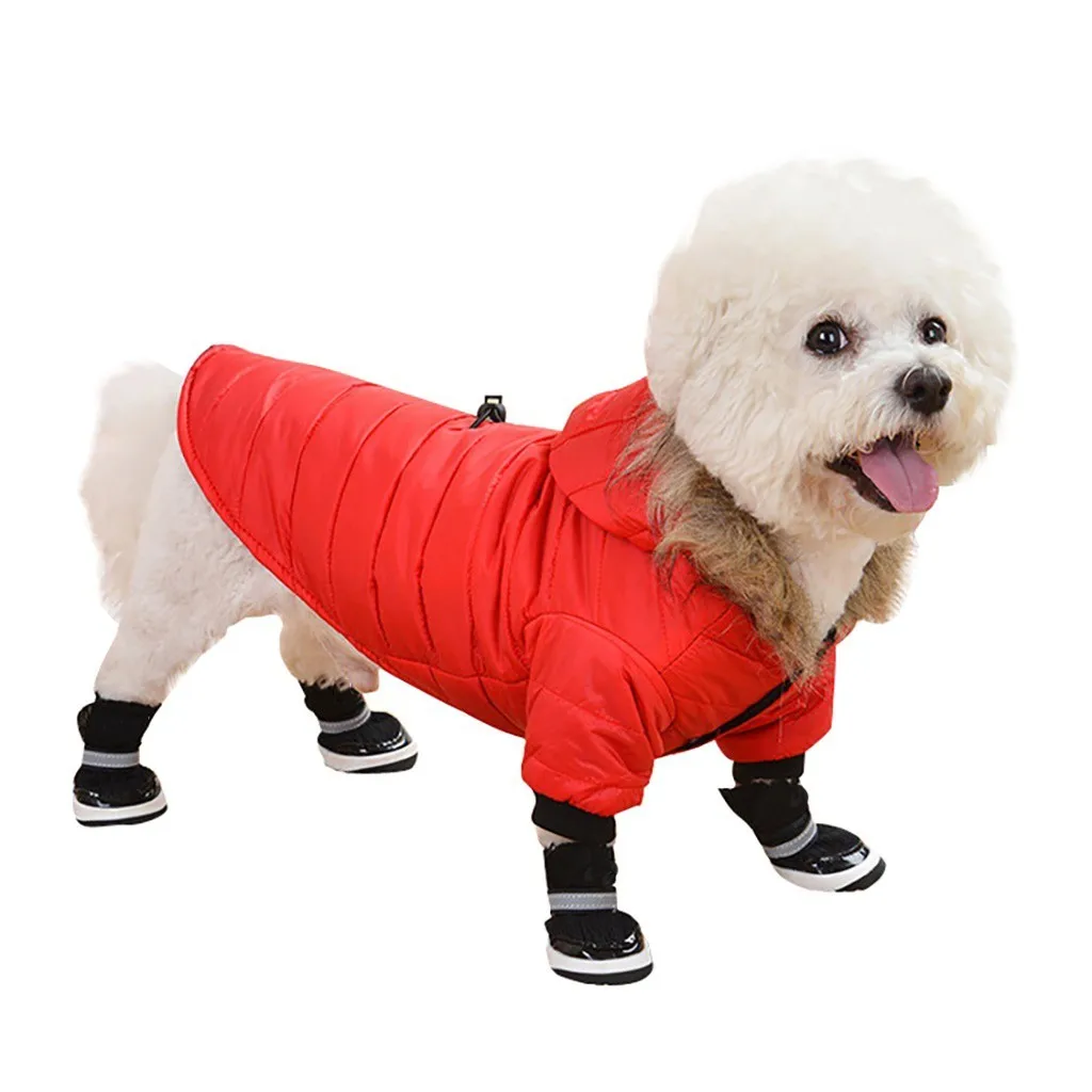 Transer ropa perro Полар-флиса питомец собака Щенок Кот Зимняя теплая одежда, которые прекрасно сочитаюся с повседневной одеждой для маленьких собак, hoopet Одежда с принтом в виде собак