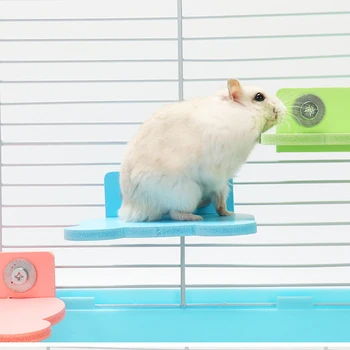 

Wood Stand Platform Pet Bird Toys Parrot Rack Hamster Perches Paw Grinding Clean Cage Accessories for Gerbils Mice Wood Toys