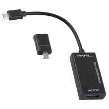 Микро USB к HDMI 1080P кабель с 5Pin к 11Pin конвертер адаптер для HDTV/смартфон/телевидение