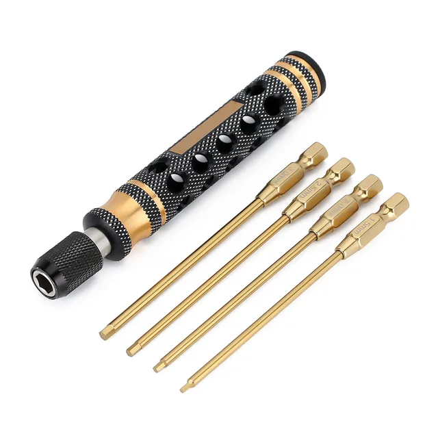 INJORA 1.5 2.0 2.5 3.0mm Hexagon Screwdriver Quick Change Allen Key Hex Screws Wrench Tool for RC Car Crawler SCX10 TRX-4