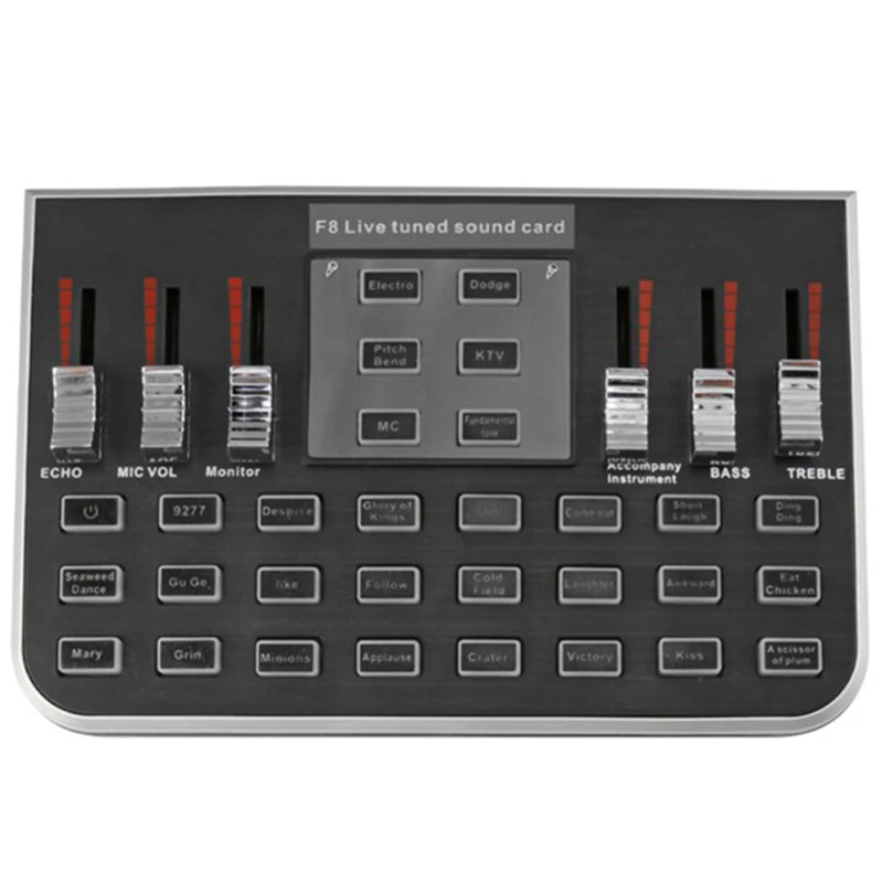 F8 4 режима Studio o Mixer микрофон Webcast развлечения стример живая Звуковая карта для