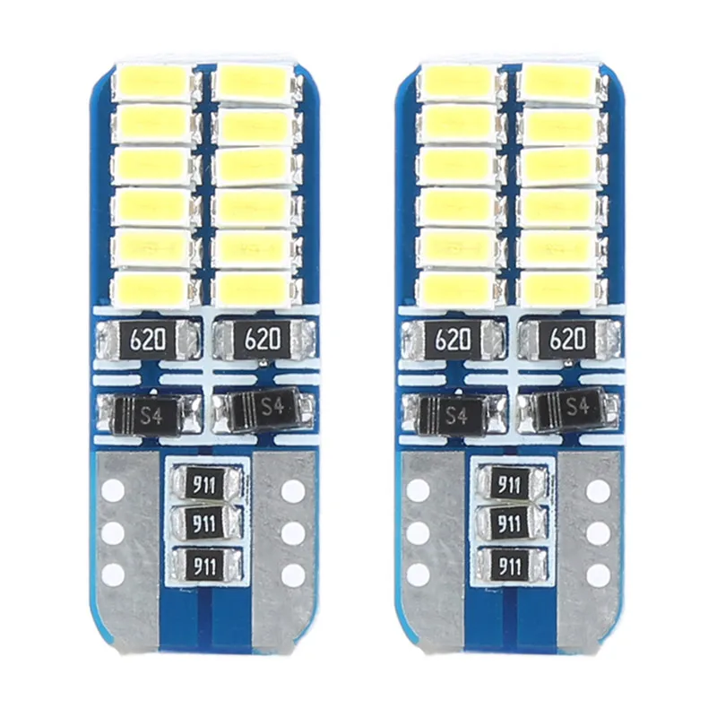 

2PCS T10 LED Reading Light Marker Light License Plate Light Parking Bulb Lifespan Up To 50000 Hours Car Accessories Interior
