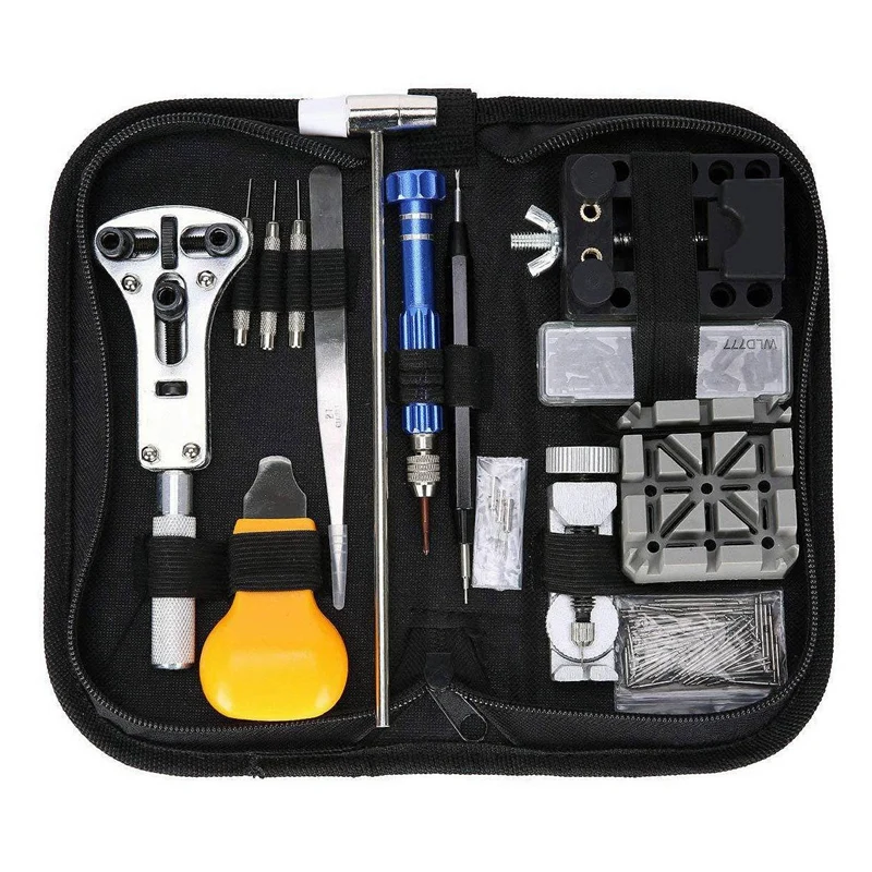 144Pcs Watch Repair Tools Back Case Opener Spring Bar Pin Hand Remover Horloge Reparatie Tool Kit | Наручные часы