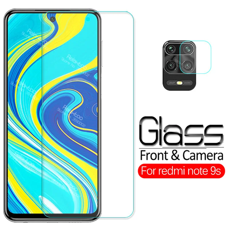 

2 in 1 protective Glass For xiaomi redmi note 9s camera lens screen protector xiomi redmi note 9 s note9 s armor tempered Glass
