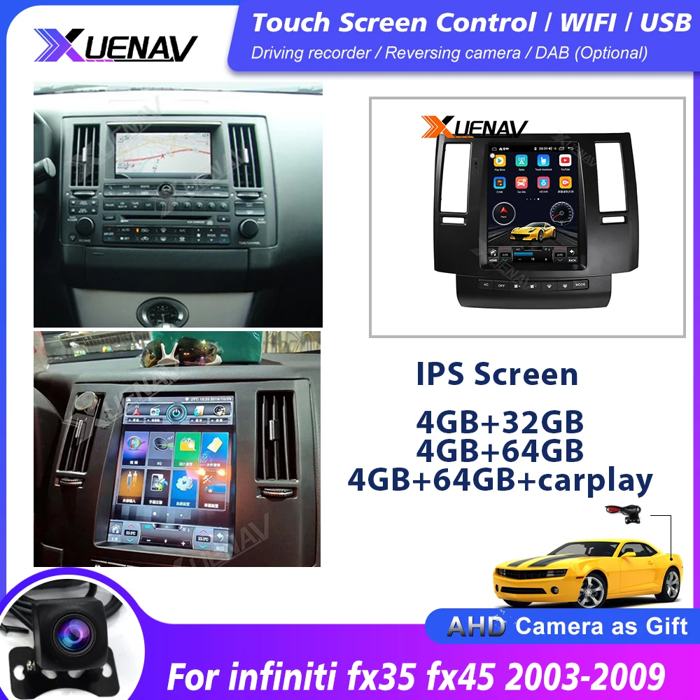 

Car auto radio dvd player for infiniti fx35 fx45 GPS car player 2003 2004 2005 2006 2007 2008 2009 for infiniti with carplay