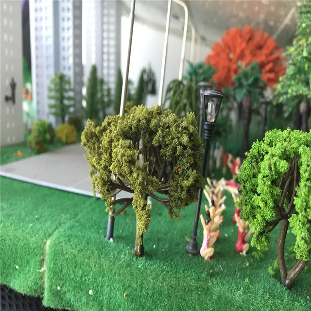 45g/Lot Architecture Diorama Wire Model Tree Powder For Train Layout Building Grass 6